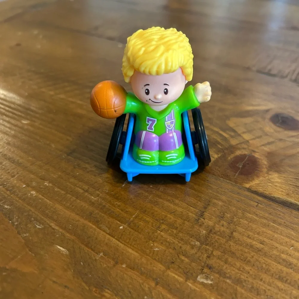 Fisher Price Little People boy in wheelchair as is